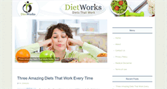 Desktop Screenshot of dietworks.net